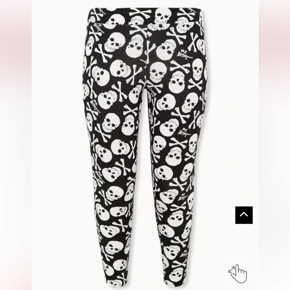 Torrid Betsey Johnson NWT skull leggings - Picture 1 of 7